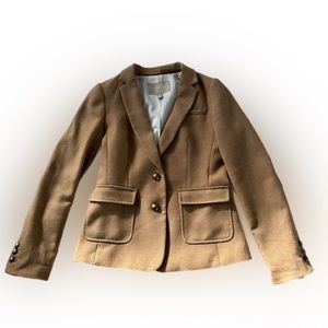 Banana Republic Wool Blazer, Tan, Size 0P